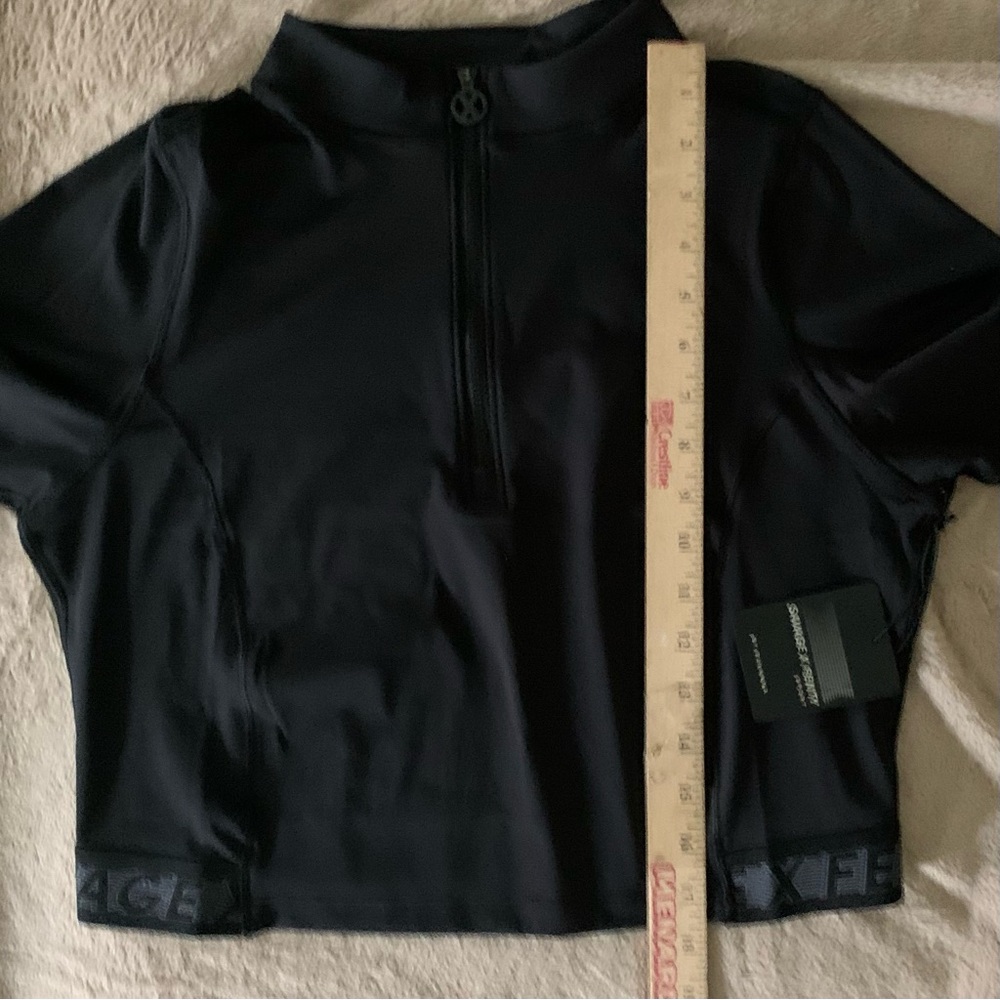 NWT Savage X Fenty black Cropped Half-zip top 3X - Picture 7 of 10